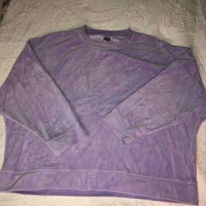 Aerie velour lilac sweatshirt